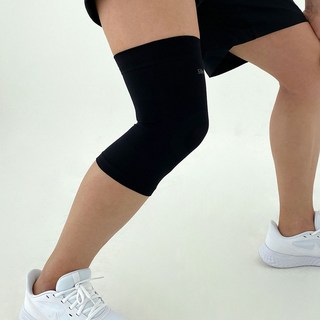 실루엣 의료용 빅사이즈 무릎보호대 무릎밴드, 115 무릎 압박밴드 블랙, 1개