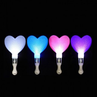 (1+1+1)3개세트느낌상점 LED 응원봉 하트 모양 황영웅 별 요술 아크릴 화이트 오타쿠, 핑크
