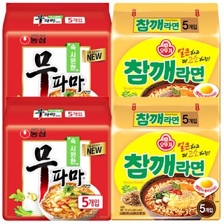 농심 무파마 10개 + 오뚜기 참깨라면 10개, 1세트