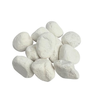 特白鵝卵石 4kg/裝 白色石頭 漢白玉 石頭 石 鵝卵石 天然石 地舖石 陽台 庭院舖石 水族, 白色