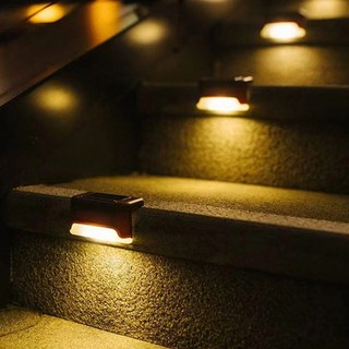 太陽能邊緣燈戶外花園燈 4入, 黃光