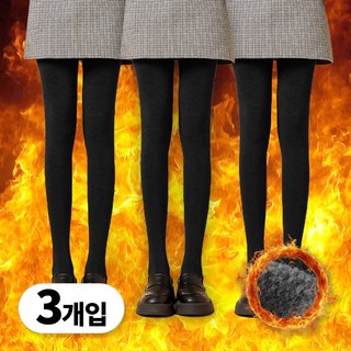 그레나 여성 기모 발열 레깅스 3P