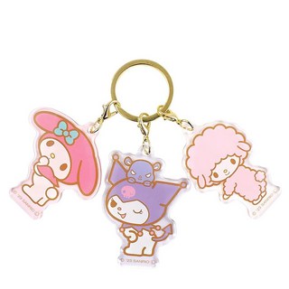 산리오 쿠로미 마이멜로디 3참 열쇠고리 키링, 1개