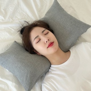 메밀 경추베개 낮은 경추목베개 일자목 목디스크 거북목 베개, 1개, 핑크 메밀