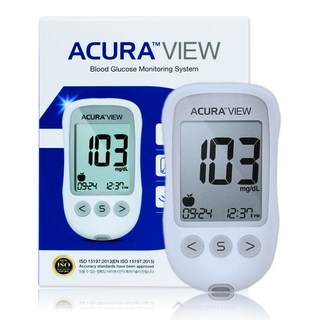 아큐라 뷰 혈당측정기(혈당계+채혈기+채혈침 10개), 1개