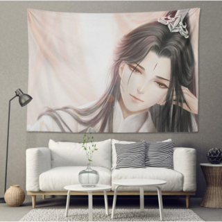 36종 마도조사 묵향동후 소설 애니메이션 패턴 진정령 위무선 남망기 홈데코 실내 인테리어 벽 장식 천 사진촬영 배경 방 창문 원룸 기숙사 꾸미기 가리개 다종 사이즈 패브릭 포스터, MD-23, 1(너비)*0.7(높이)m