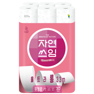 자연쓰임 천연펄프 울트라롱, 30롤, 1개