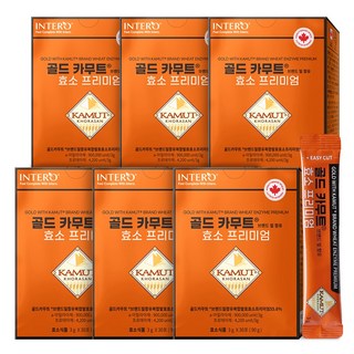 인테로 골드 카무트 효소 프리미엄, 6박스, 90g