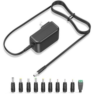 12V 3A 2.5A AC/DC 어댑터 36W 범용 스위칭 전원 공급 장치 10 멀티 잭 어댑터 교체 12V 조절 충전기 12V 3000mA 2500mA 전원 코드 공급 변압기, 12V 3A 2.5A AC/DC 어댑터 36W 범용 스