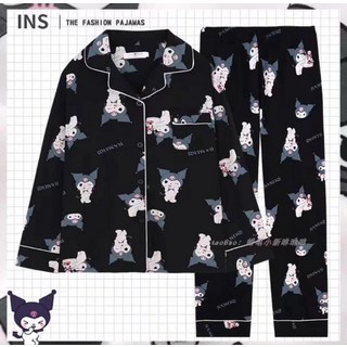 여성 겨울 긴팔 카라 홈웨어 파자마 세트 빅사이즈 잠옷