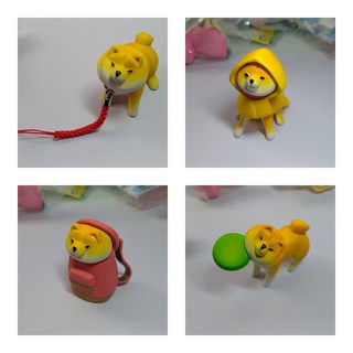 拒否犬 柴犬 轉蛋 4入組, 赤柴4入組