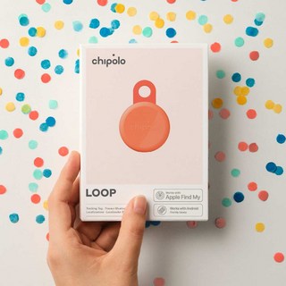 Chipolo LOOP 充電式藍牙防丟小幫手 共6色, 1個, 珊瑚橘