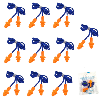 이어플러그 귀마개 소음차단 위생 개별포장, 1쌍, 10세트