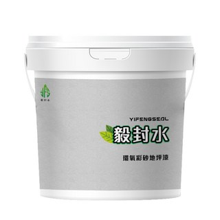 YIFENGSEAL 環氧彩砂地坪漆小組合裝, 03-水泥灰1.1KG（雙組）約做0.4坪, 1.1kg, 1個