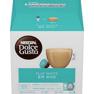 NESCAFE 雀巢咖啡 Dolce Gusto 多趣酷思 Dolce Gusto馥列白咖啡膠囊, 11.7g, 16顆, 1盒