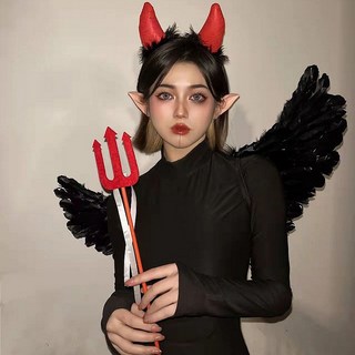 천사 날개 악마 코스튬 3종세트 천사머리띠 요술봉