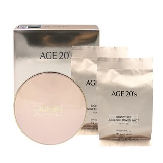 에이지투웨니스 시그니처 에센스 커버 팩트 모이스처 케이스1p + 리필2p, 21호, 1개
