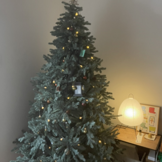 대형 크리스마스 트리 고급 초대형 PE 매장 거실, 그래이시그린