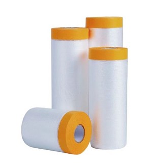 PE遮蔽養生膠帶 遮蔽膠帶 防塵膠帶 防水布膠帶 室內裝修 汽車美容, 1個, 110cm*20m(超取最多25捲)