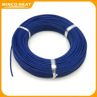 Minco 열 고온 방지 고무 절연 유리 섬유 브레이드 전선 10~100m 0.3~4mm2, 03 0.75mm2, 01 Blue, 03 10미터