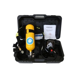 공기호흡기 화재 비상 패키지 실린더 안전용품 밸브 공기 인명구조용 산소공급기 대피 소방용품, 1개