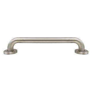 蝴蝶衛浴【耐用耐刷 拉絲色304不銹鋼安全扶手】浴室C型防摔倒無障礙廁所扶手, 1個, (砂)中心點到點40cm(總長47cm), 【V排1】