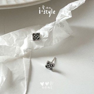 愛風格 四葉幸運草 S925純銀耳針