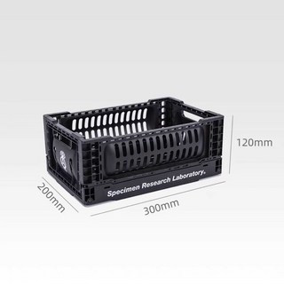 摺疊收納盒 露營收納箱 車用收納箱 雜物收納 雜物整理 黑化露營, 1個, 黑色摺疊籃