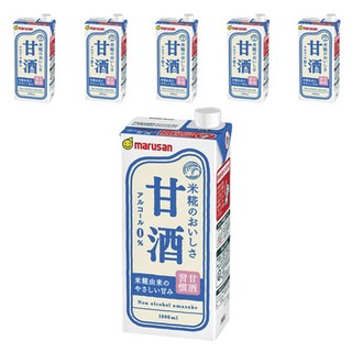 marusan 丸三 米麴甘酒, 1L, 6瓶