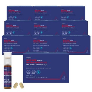 "간건강+스트레스로 인한 피로개선" 옵티젠 바이탈 밀크씨슬&비타민(B C D E), 7회분, 10박스