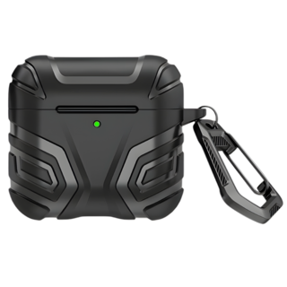 클리비 TPU 에어팟 보호 케이스 - 스포츠 키링 포함, 블랙, 에어팟4, 1개