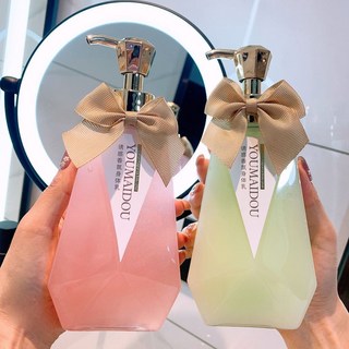 香水味身體乳 持久留香 補水保溼 提亮膚色 去雞皮膚 秋冬全身潤膚乳, 1個, 香氛身體乳（綠色）,300g