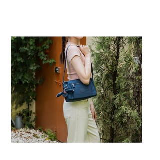 Kipling 側背包 深海藍 尺寸23x16x14, Kipling 輕盈好袋吐司包-深藍色