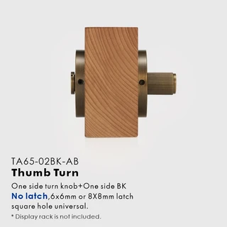 Nurlin Brass American Structure Thumbturn Lock DeadBolt 호환 Latches 작동 내부 욕실 침실 선형 디테일, 05 TA65-02BK-AB