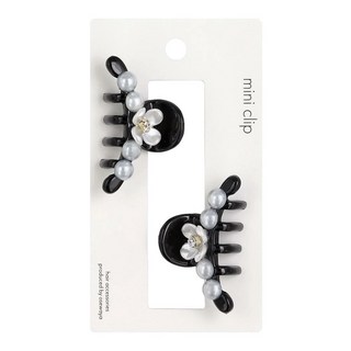 osewaya 花朵珍珠抓夾，迷你髮夾，珍珠髮飾，瀏海夾，簡約髮夾