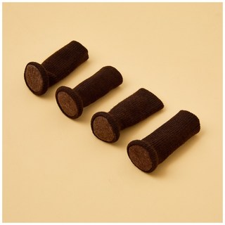 모던하우스 논슬립처리로 벗겨지지 않는 의자발커버, 다크브라운, 4개