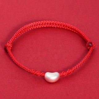 Sayaka紗彌佳 999足銀相思豆幸運紅線手鍊 簡約時尚設計