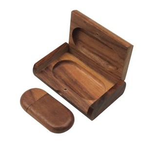 USB보온도시락 타원형 나무 USB 및 박스 펜드라이브 펜 드라이브 USB 플래시 드라이브 USB 2 0 4GB 8GB 16GB 32GB 64GB, 19) 8GB - Walnut Wood with Box, 1개