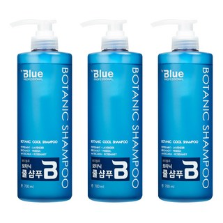[리힘] 보타닉 쿨 샴푸 700ml x 3개 온가족 세트 두피쿨링 청량케어