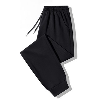 秋冬季加絨中青年運動褲 寬鬆束腳棉質休閒褲 男士大碼束腳衛褲子 - 保暖舒適