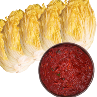 먹판사 김장셋트14kg (절임배추10kg+김치속양념4kg) 간편 김치담그기 김장밀키트 맛있게 매운맛, 14kg, 1개