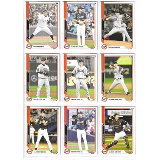 2025 SCC 센세이션 한화 이글스 노멀 베이스 팀세트 야구카드 총 18장 정우주 루키 포함