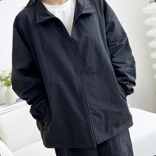 여성 하프넥 집업 바람막이 나일론 오버핏 자켓 방풍 경량 야외활동 등산 조깅