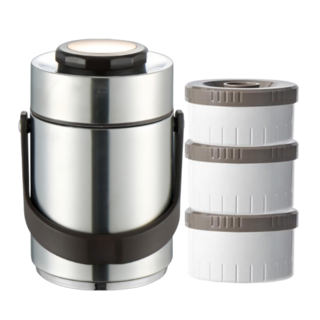 코코리브 롱타임 보온도시락, 1개, 실버