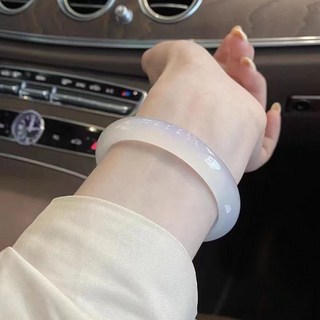 正品純天然冰種玉石玉髓瑪瑙貓眼玉鐲，進口優選玉手鐲，手鐲手鍊手環飾品禮物