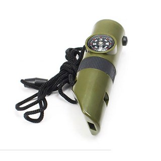 7기능 다기능 나침반 호루라기 플래시 반사경 확대경 zag+915Of, 없음, 1개