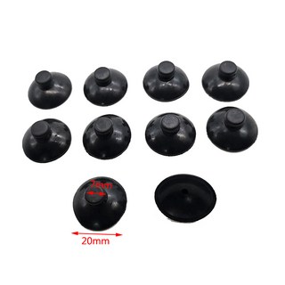 허리선풍기 10 개/세트 검은 수족관 흡입 흡착기 필터 공기 펌프 홀더 유리 표면에 대 한 물고기 탱크 빨판, 01 Bottom 20mm