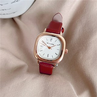 헤이린 여성 가죽 손목 시계 스퀘어 패션 심플 고급 캐주얼