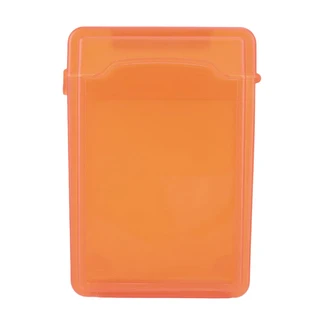 3.5인치 IDE SATA HDD 하드 드라이브 디스크 보관함 케이스 커버 방진 플라스틱 외장 멀티 컬러, 04 Orange, 01 빠른