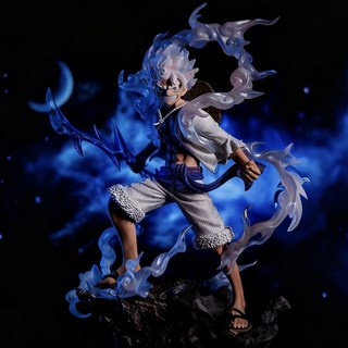 Lovely스토리 원피스 기어5 고무고무 번개 니카루피 S+풀 페인팅 피규어, 1개